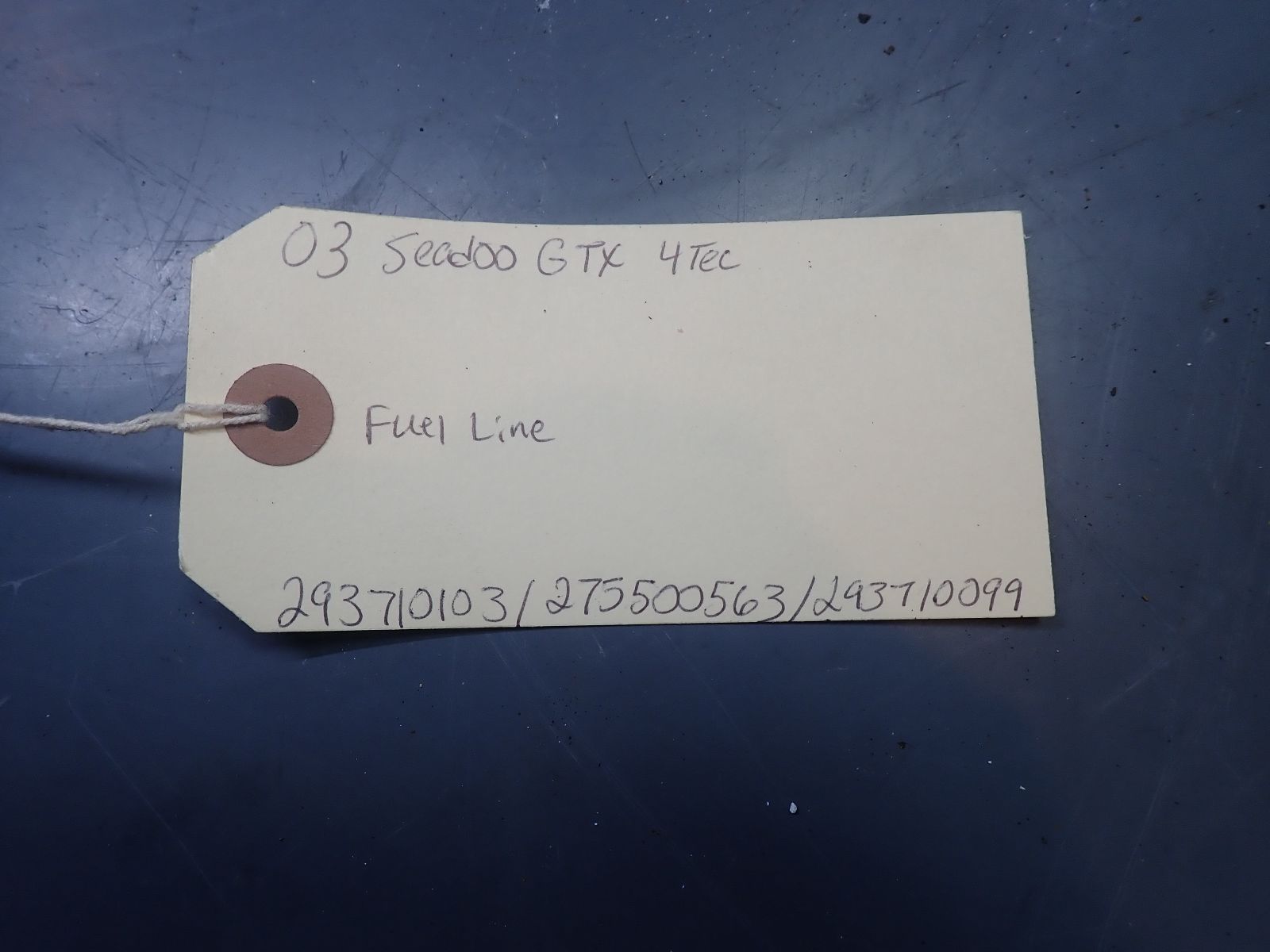 2003 SEADOO GTX 4-TEC FUEL LINE OEM 293710103, 275500563